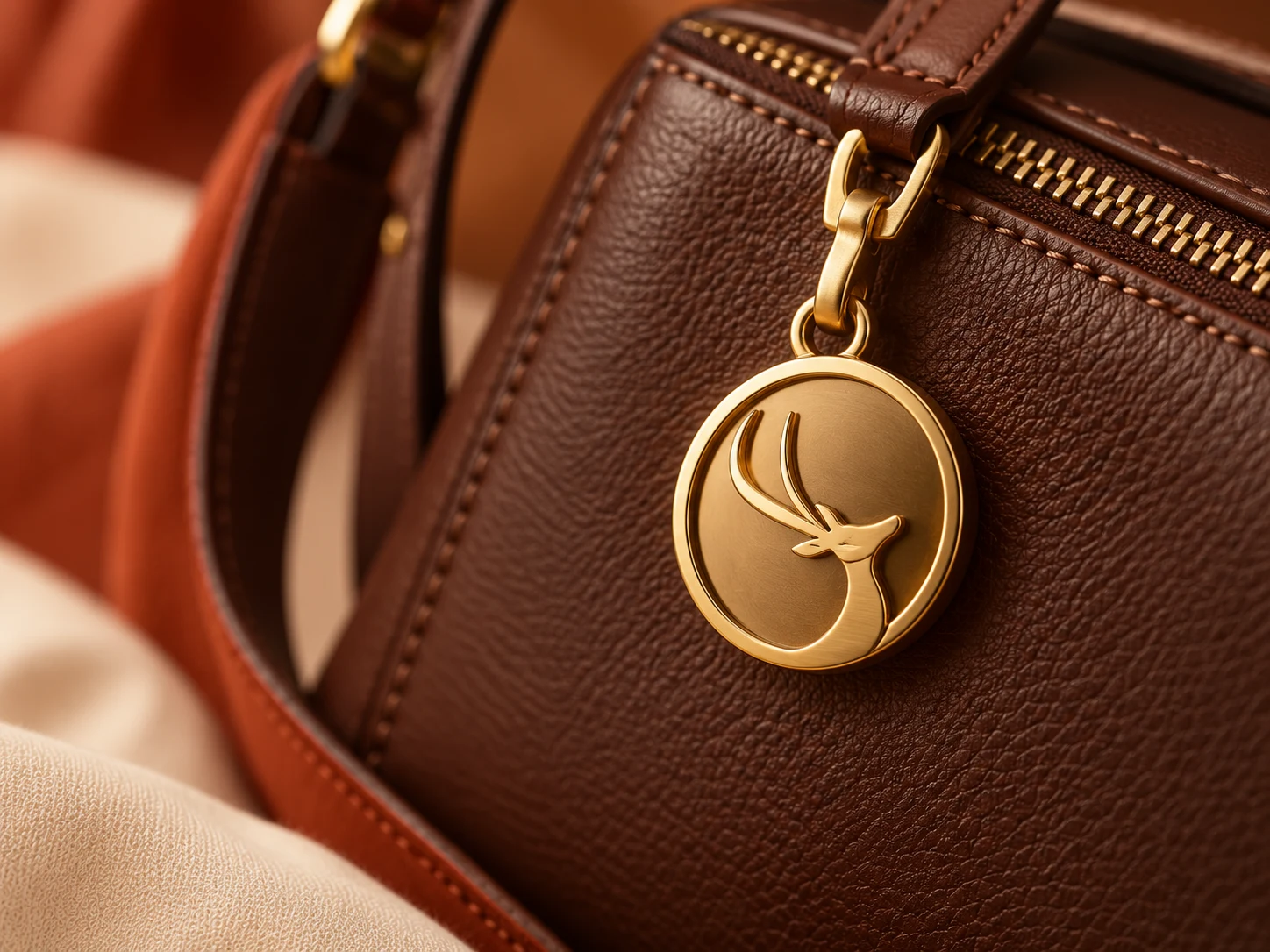 Symbole Murembo sur une pièce métallique de sac